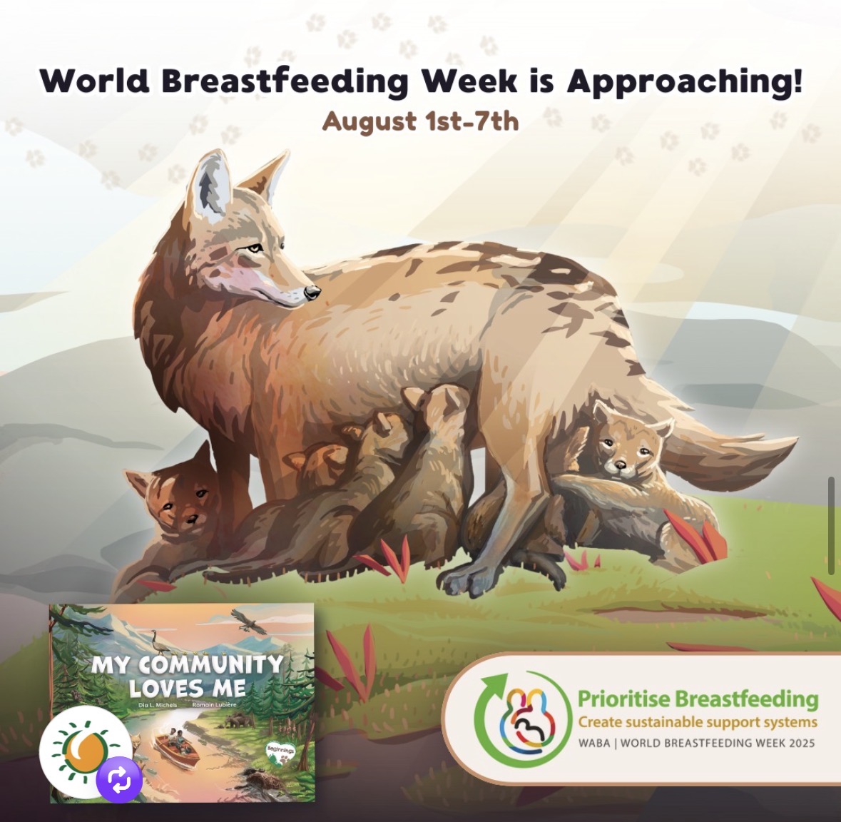 World Breastfeeding Week social media graphic